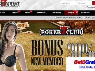 Poker7 - Bonus new member 30%