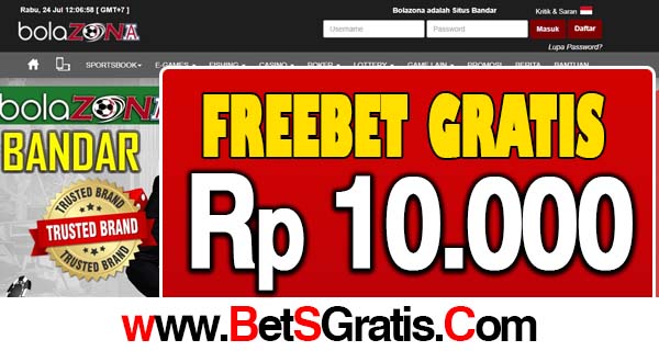 BolaZona.Rocks Freebet Terbaru Rp 10.000 Tanpa Deposit