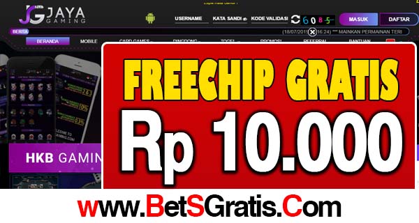 JayaGaming Freechip Gratis Rp 10.000 Tanpa Deposit