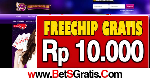 YukPokerOnline Freechips Gratis Rp 10.000 Tanpa Deposit