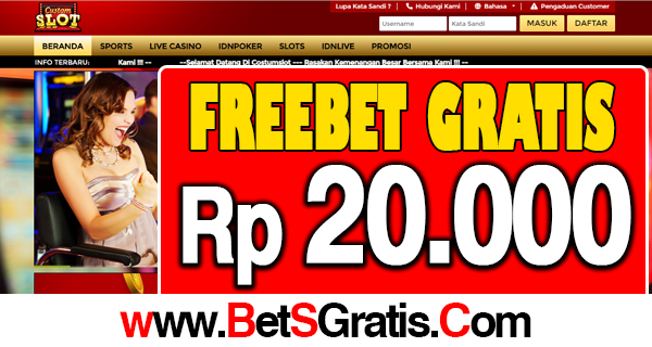 CustomSlot123 Freebet Gratis Rp 20.000 Tanpa Deposit