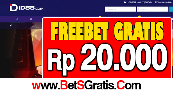 ID88.COM Freebet Gratis Rp 20.000 Tanpa Deposit