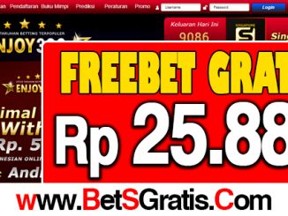 Enjoy303.Com Freebet Gratis Rp 25.888 Tanpa Deposit