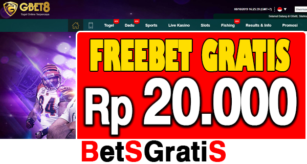 GBet8 Freebet Gratis Rp 20.000 Tanpa Deposit