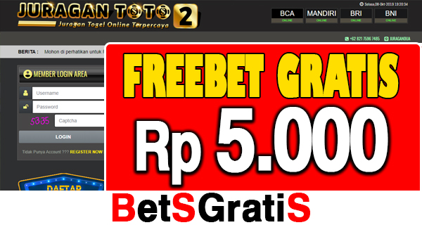 JuraganToto2 Freebet Gratis Rp 5.000 Tanpa Deposit