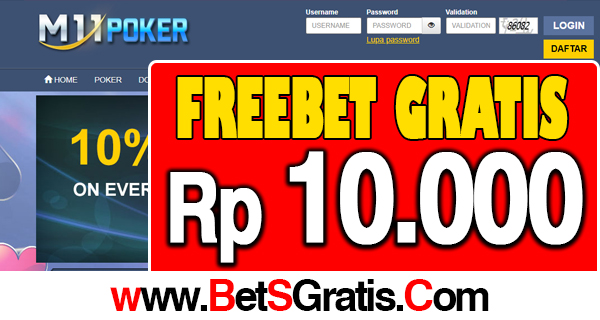 M11Poker Freechip Gratis Rp 10.000 Tanpa Deposit1