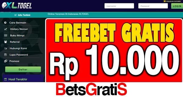 XLTogel Freebet Gratis Rp 10.000 Tanpa Deposit