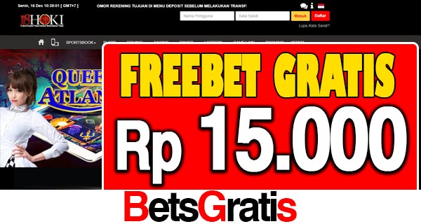 18Hoki Freebet Gratis Rp 15.000 Tanpa Deposit