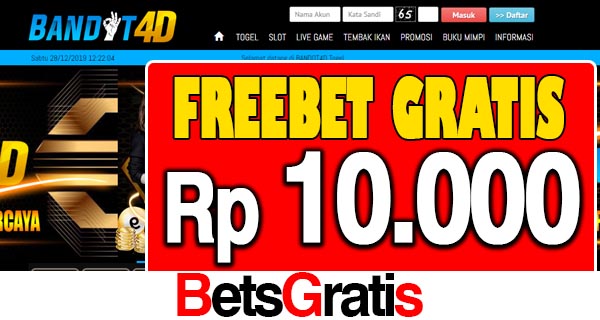 Bandot4D Freebet Gratis Rp 10.000 Tanpa Deposit