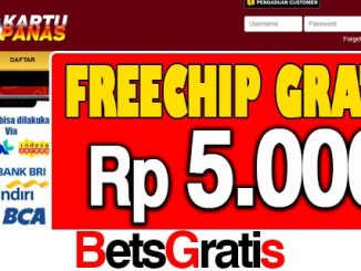 KartuPanas Freechip Gratis Rp 5.000 Tanpa Deposit