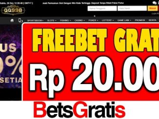 QQ998 Freebet Gratis Rp 20.000 Tanpa Deposit