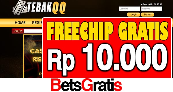 TebakQQ Freechip Gratis Rp 10.000 Tanpa Deposit