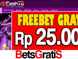 AgenBolaCash78 Freebet Gratis Rp 25.000 Tanpa Deposit