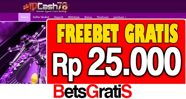 AgenBolaCash78 Freebet Gratis Rp 25.000 Tanpa Deposit