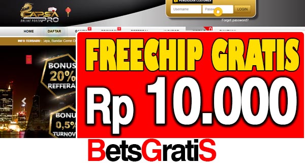 CapsaPro Freechip Gratis Rp 10.000 Tanpa Deposit