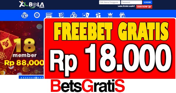 XLBola Freebet Gratis Rp 18.000 Tanpa Deposit