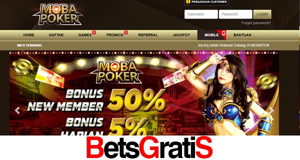 MobaPoker Bonus New Member 50%