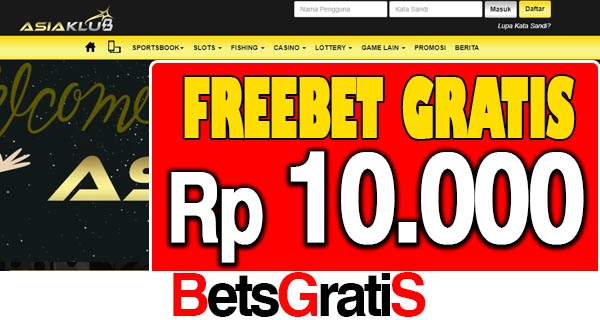 AsiaKlub Freebet Gratis Rp 10.000 Tanpa Deposit