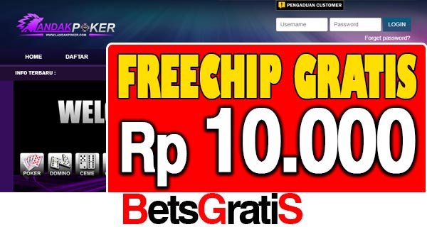 LandakPoker Freechip Gratis Rp 10.000 Tanpa Deposit