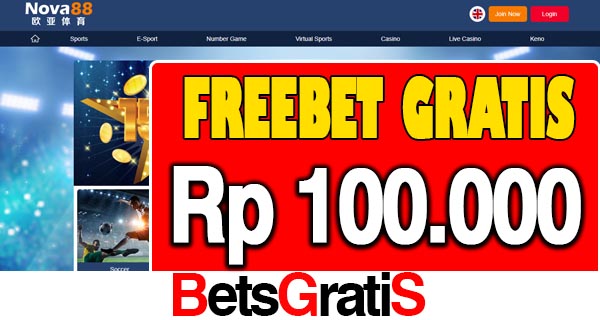 Nova88 Freebet Gratis Rp 100