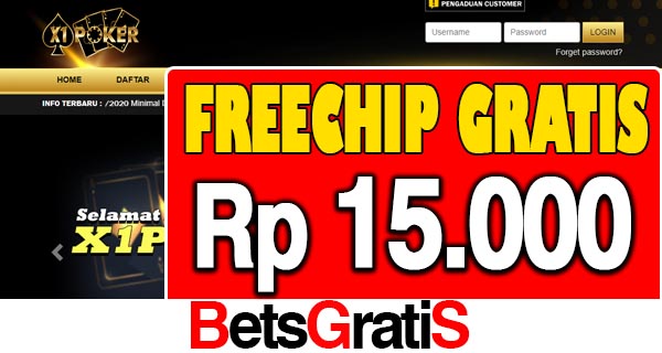 X1Poker Freechip Gratis Rp 15.000 Tanpa Deposit