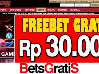 TotalGame Freebet Gratis Rp 30.000 Tanpa Deposit