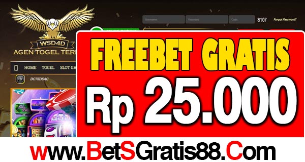 WSD4D Freebet Gratis Rp 25.000 Tanpa Deposit