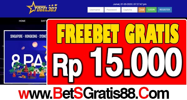 Togel303 Freebet Gratis Rp 15.000 Tanpa Deposit