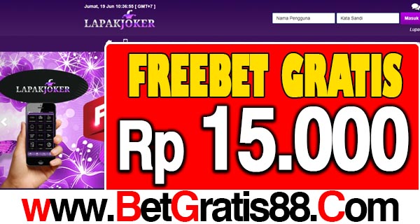 LapakJoker Freebet Gratis Rp 15.000 Tanpa Deposit