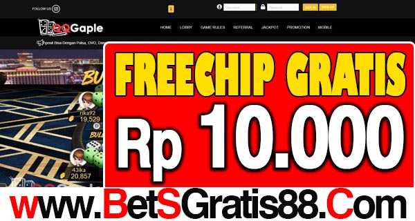 QQGaple Freechip Gratis Rp 10.000 Tanpa Deposit