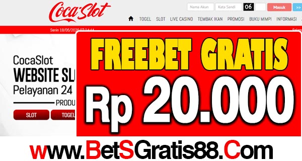 CocaSlot Freebet Gratis Rp 20.000 Tanpa Deposit