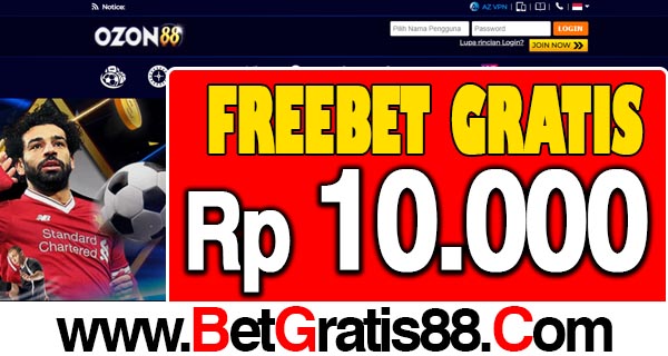 Ozon88 Freebet Gratis Rp 10.000 Tanpa Deposit