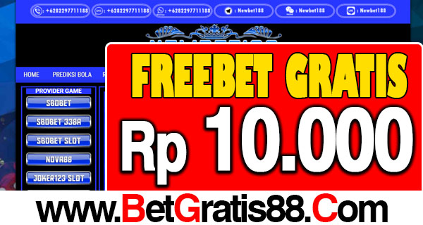 NewBet188 Freebet Gratis Rp 10.000 Tanpa Deposit