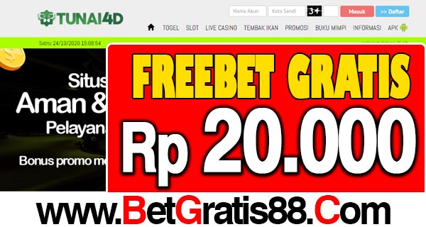 Tunai4D Freebet Gratis Rp 20.000 Tanpa Deposit