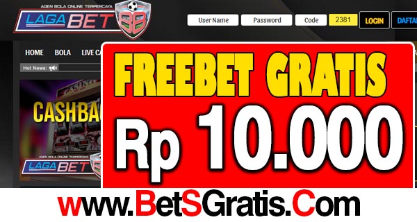 LagaBet88 Freebet Gratis Rp 10.000 Tanpa Deposit