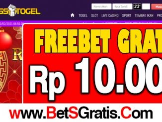 JossTogel Freebet Gratis Rp 10.000 Tanpa Deposit