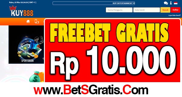 Kuy888 Freebet Gratis Rp 10.000 Tanpa Deposit