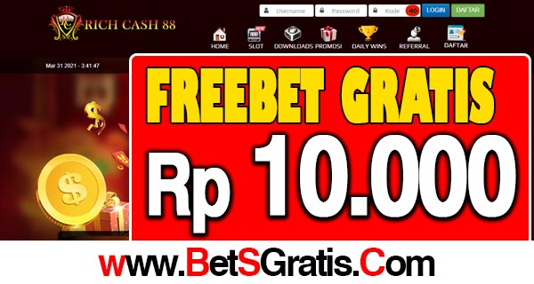 RichCash88 Freebet Gratis Rp 10.000 Tanpa Deposit