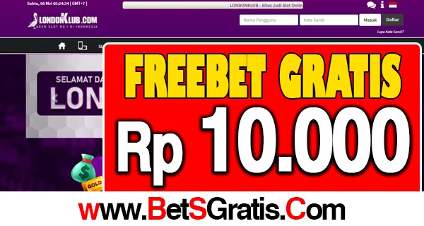 LondonKlub Freebet Gratis Rp 10.000 Tanpa Deposit