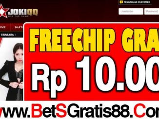 JOKIQQ Freechip Gratis Rp 10.000 Tanpa Deposit