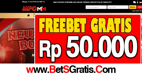 MPOMM Freebet Gratis Rp 50.000 Tanpa Deposit