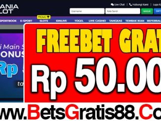 ManiaSlot Freebet Gratis Rp 50.000 Tanpa Deposit