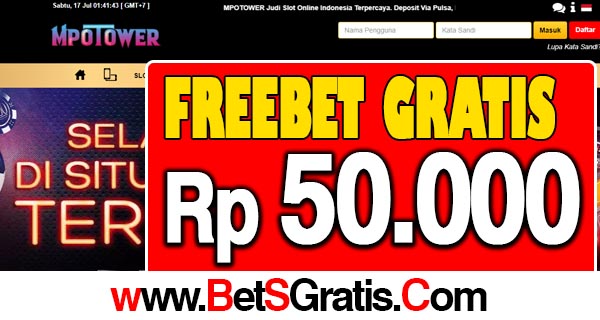 MpoTower Freebet Gratis Rp 50.000 Tanpa Deposit