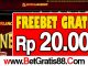 168Jackpot Freebet Gratis Rp 20.000 Tanpa Deposit