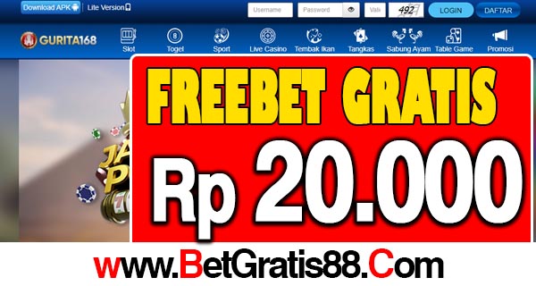 Gurita168 Freebet Gratis Rp 20.000 Tanpa Deposit