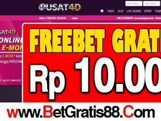 Pusat4D Freebet Gratis Rp 10.000 Tanpa Deposit