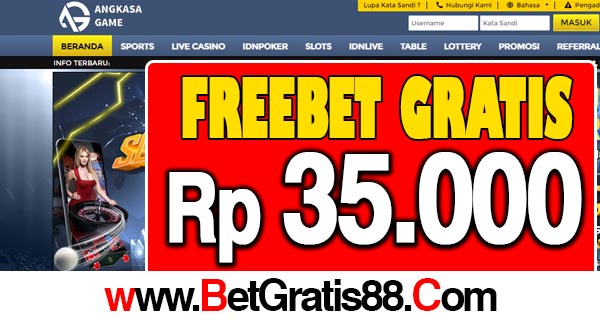 AngkasaGame Freebet Gratis Rp 35.000 Tanpa Deposit