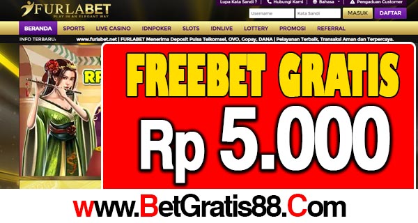 Furlabet Freebet Gratis Rp 5.000 Tanpa Deposit