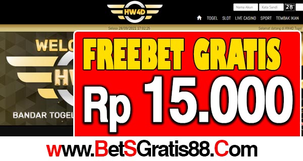 HW4D Freebet Gratis Rp 15.000 Tanpa Deposit