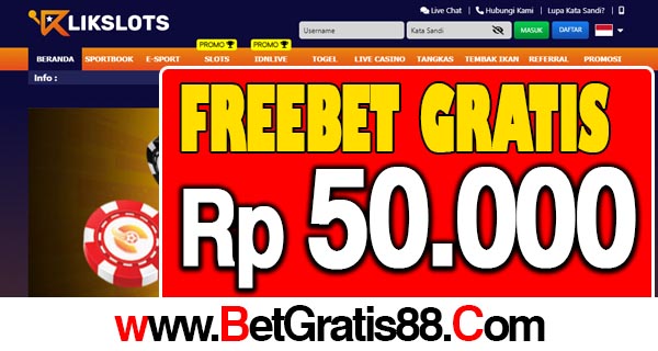 KlikSlots Freebet Gratis Rp 50.000 Tanpa Deposit